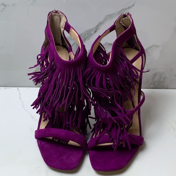 Steve‎ Madden Fringly heel Sandal - Picture 1 of 9